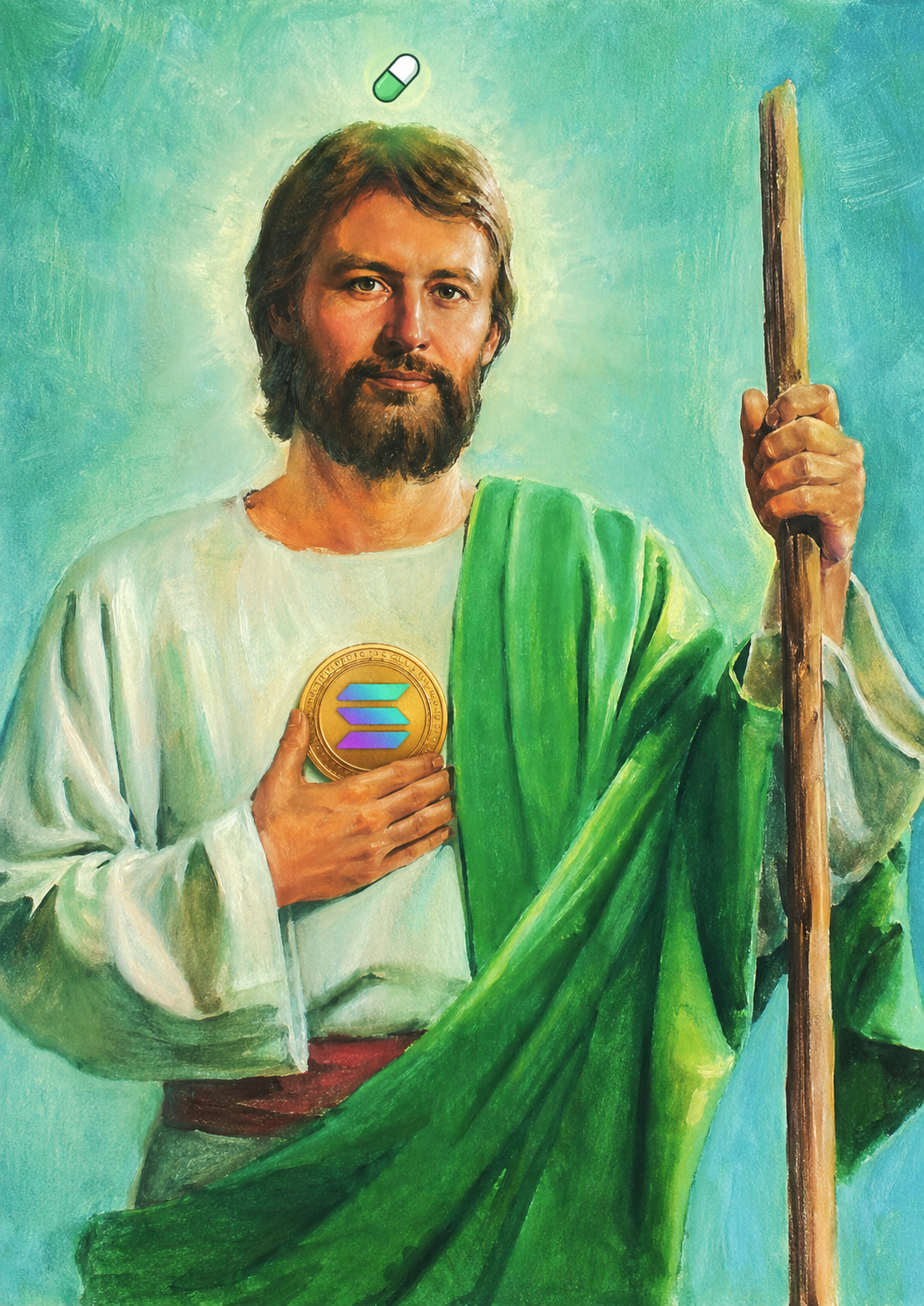 Devotional portrait of St. Pump